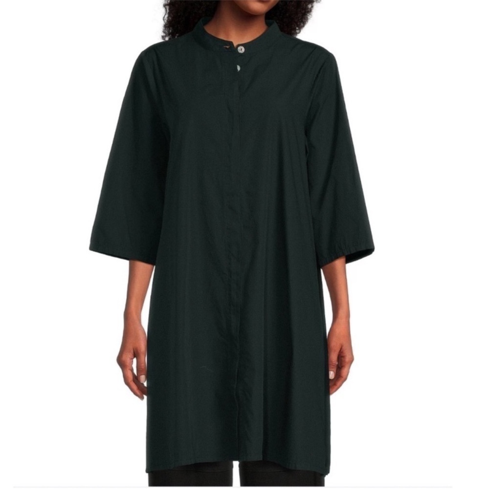 Bryn Walker Winona Organic Cotton Mallard Green Tunic Top